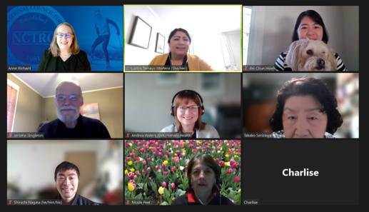nctrc grid of intonational researchers on a video call